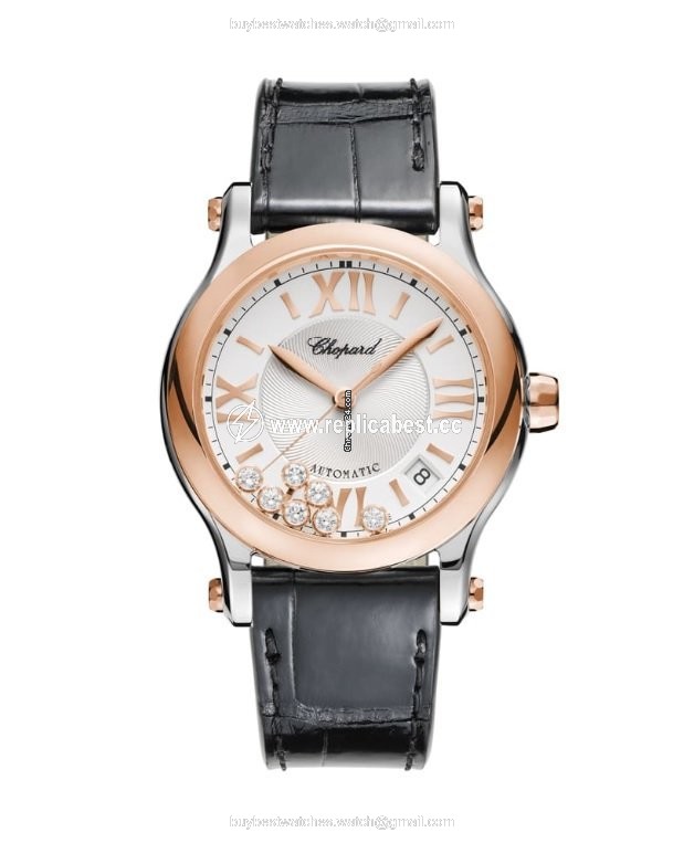 Chopard Happy Sport Womens watch Automatic Gold Steel 278559-6001