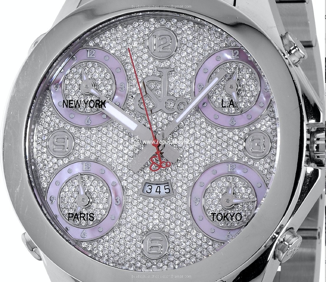 Jacob & Co. Five Time Zone Mens watch Unisex Quartz Steel JC30P