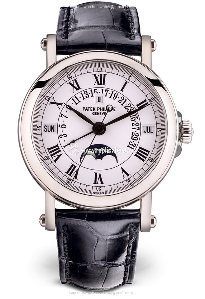 Patek Philippe Perpetual Calendar Mens watch Unisex Automatic White gold 5059G-001