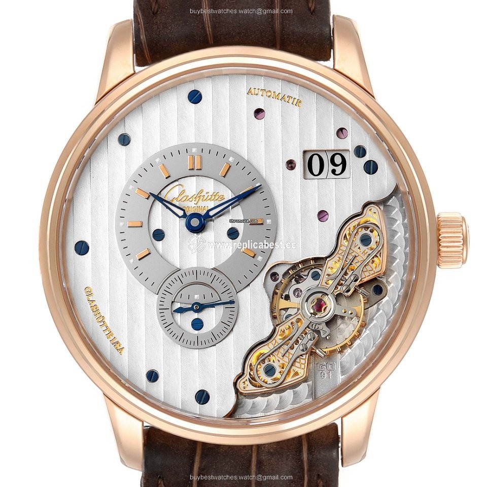 Glashutte Original PanoMaticInverse Mens watch Unisex Automatic Rose gold 1-91-02-01-05-30