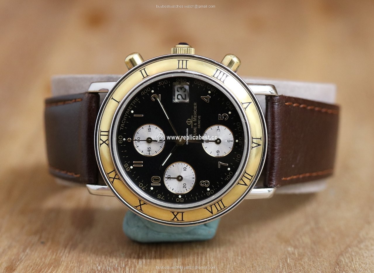 Baume & Mercier Mens watch Unisex Automatic Gold Steel 6104.018