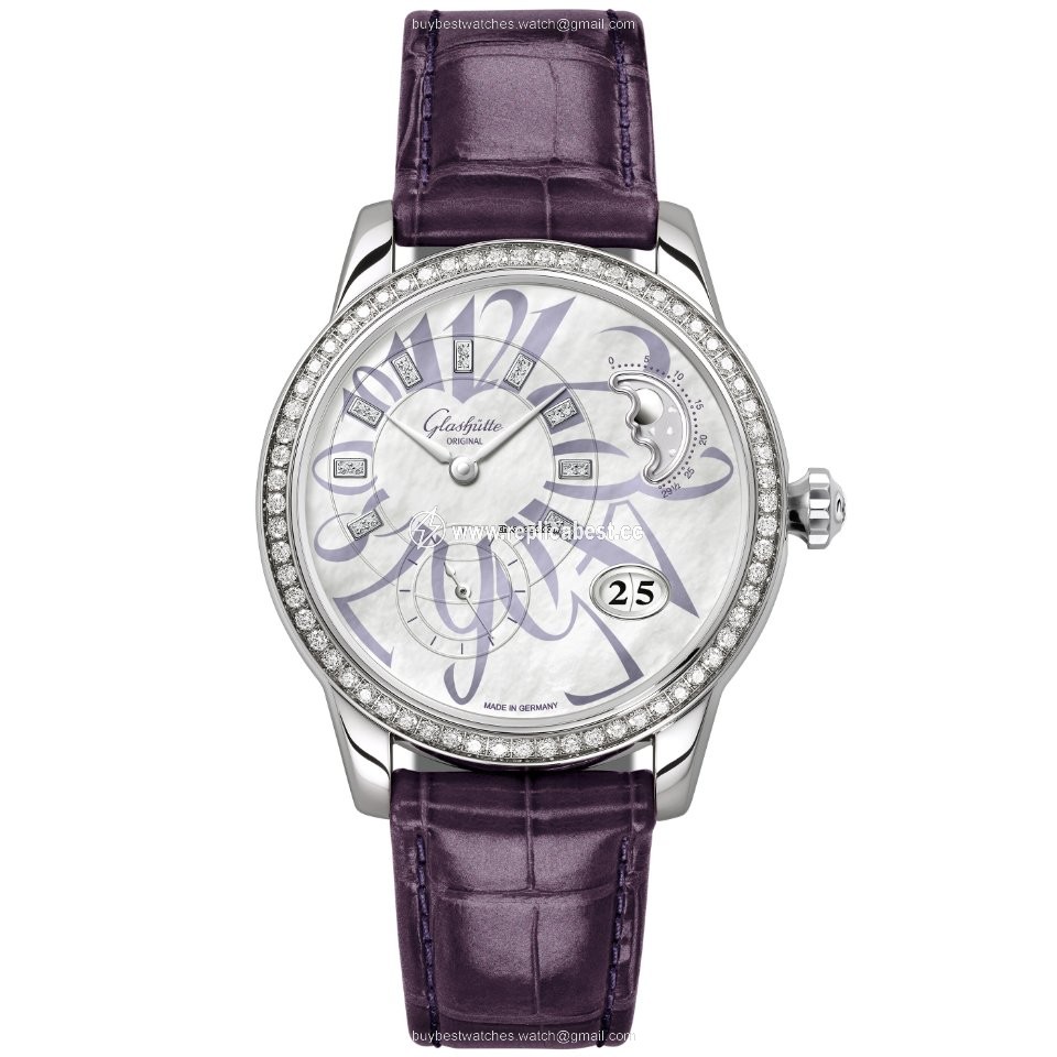 Glashutte Original PanoMatic Luna Mens watch Unisex Automatic Steel 1-90-12-06-12-01