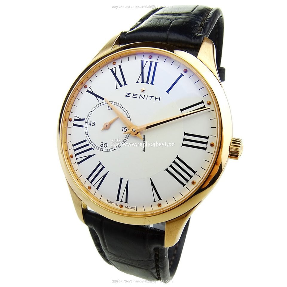 Zenith Elite Ultra Thin Mens watch Unisex Automatic Rose gold 18.2010.681