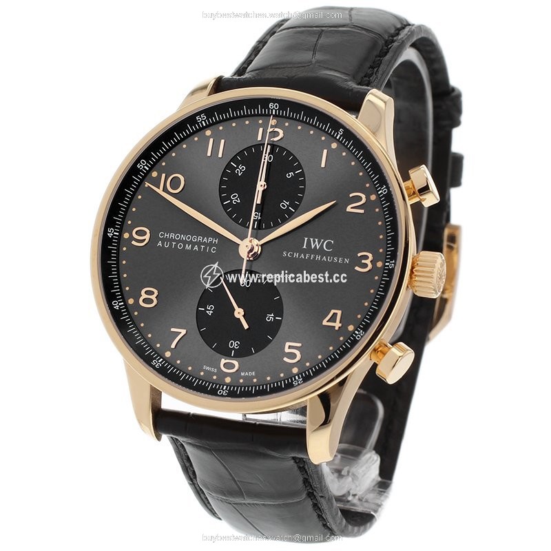 IWC Portuguese Chronograph Mens watch Unisex Rose gold IW3714-82
