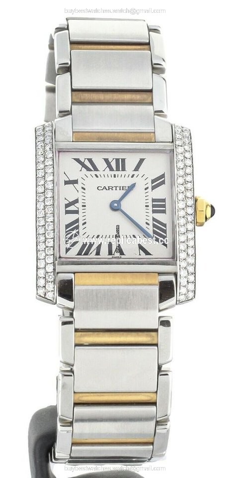 Cartier Tank Francaise Womens watch Quartz Gold Steel W2TA0003 2301