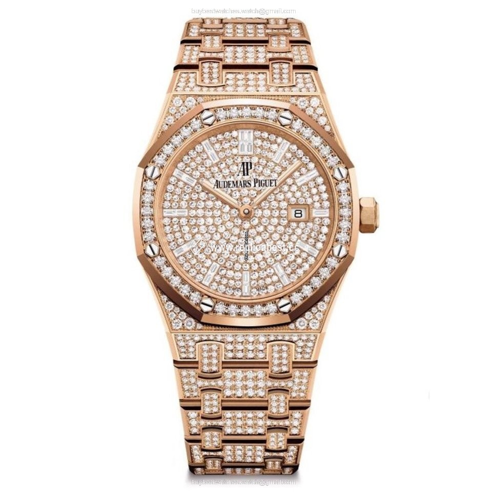 Audemars Piguet Royal Oak Lady Mens watch Unisex Quartz Rose gold 67652OR.ZZ.1265OR.01