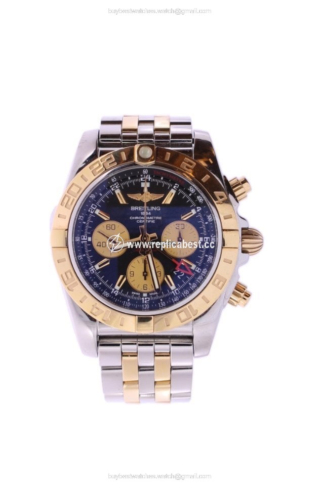 Breitling Chronomat 44 GMT Mens watch Unisex Automatic Gold Steel CB042012.BB86.375C