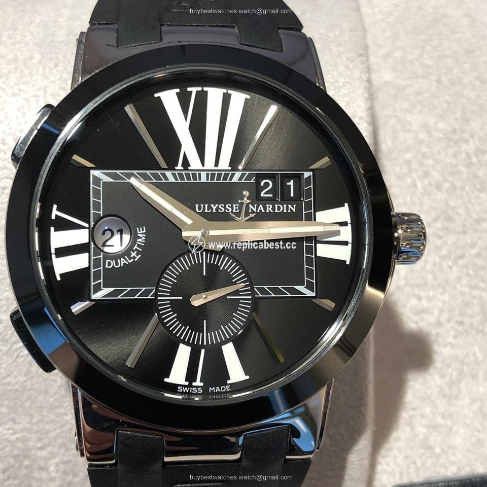 Ulysse Nardin Executive Dual Time Mens watch Unisex Automatic Steel 243-00 421