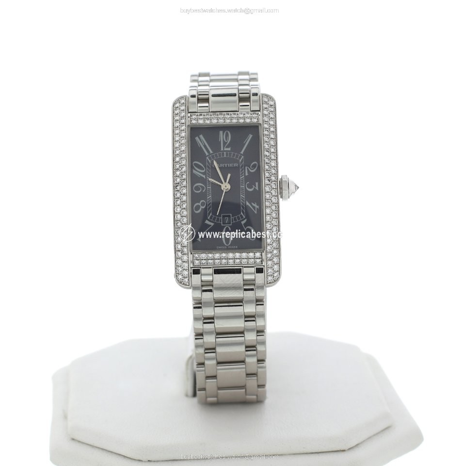 Cartier Tank Americaine Womens watch Automatic White gold WB7045L1