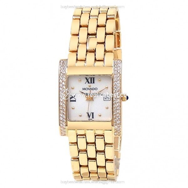 Movado Mens watch Unisex Quartz Yellow gold 74 57 9479