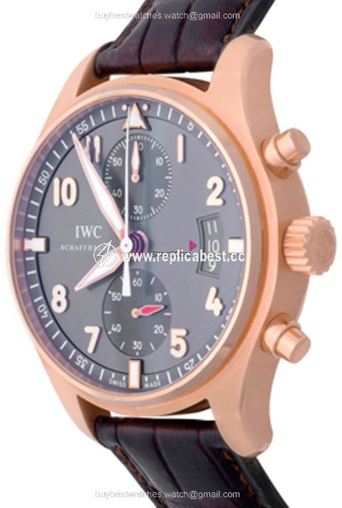 IWC Pilot Spitfire Chronograph Mens watch Unisex Automatic Rose gold IW3878-03