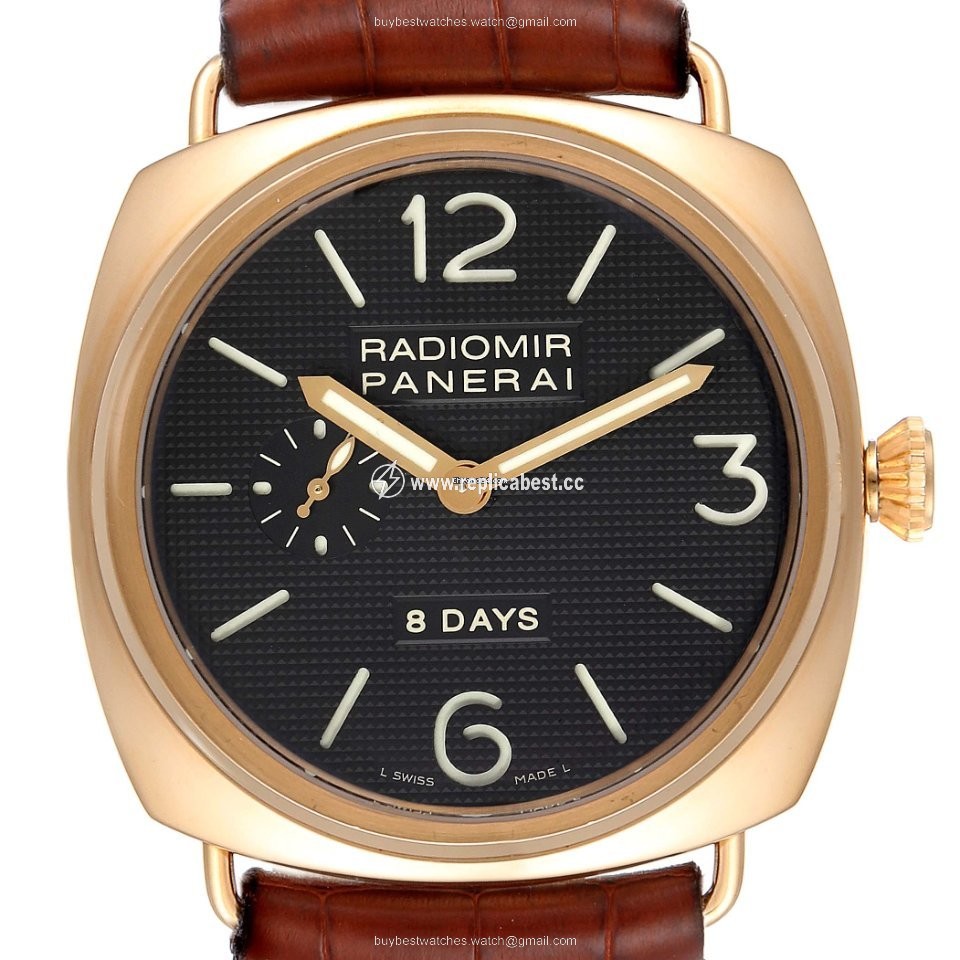 Panerai Radiomir 8 Days Mens watch Unisex Manual winding Rose gold PAM00197