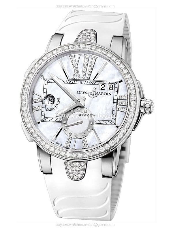 Ulysse Nardin Executive Dual Time Lady Automatic Steel 243-10B-3C 391