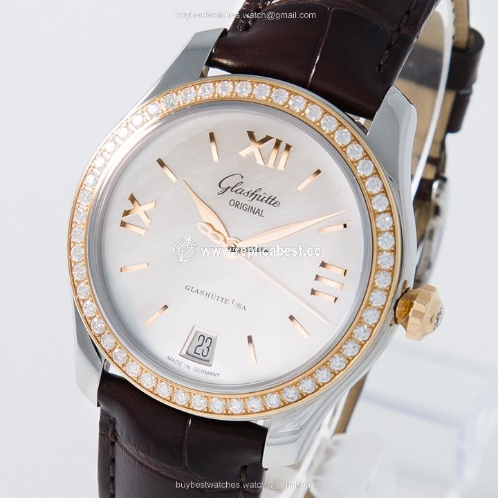 Glashutte Original Lady Serenade Womens watch Automatic Gold Steel 1-39-22-09-16-44