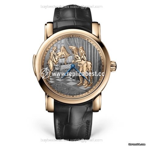 Ulysse Nardin Mens watch Unisex Manual winding Rose gold 736-61 VOYEUR