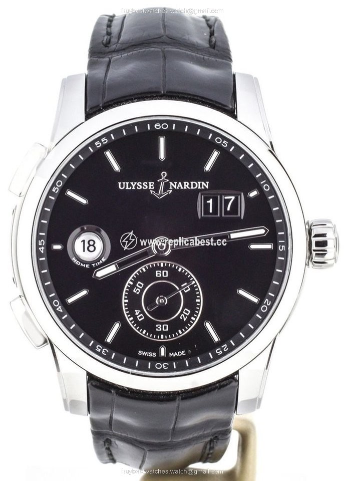 Ulysse Nardin Dual Time Mens watch Unisex Automatic Steel 3343-126 92