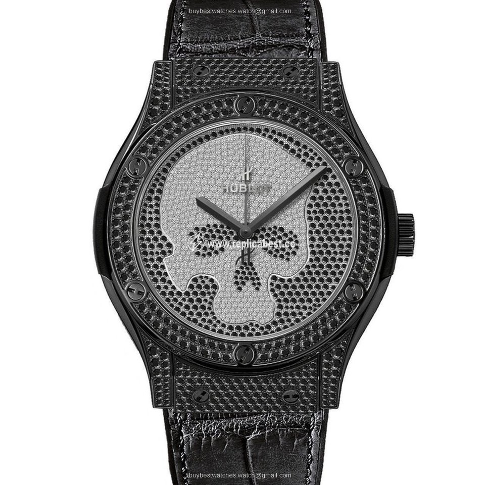 Hublot Classic Fusion 45, 42, 38, 33 mm Mens watch Unisex Automatic Ceramic 511.ND.9100.LR.1700.SKULL