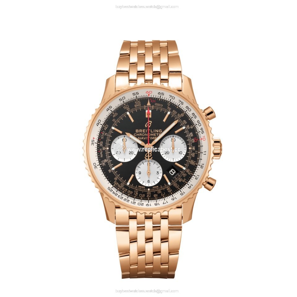 Breitling Navitimer 1 B01 Chronograph 43 Mens watch Unisex Automatic Red gold RB0121211B1R1