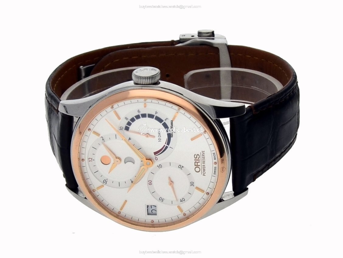 Oris Artelier Calibre 112 Mens watch Unisex Manual winding Gold Steel 01 112 7726 6351-Set 1 23 73FC