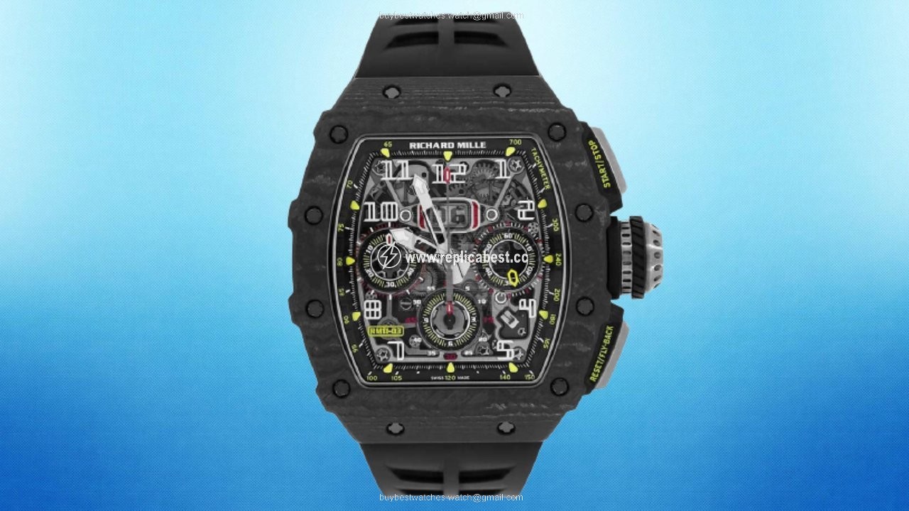 Richard Mille RM 011 Mens watch Unisex Automatic Carbon RM 11-03 NTPT