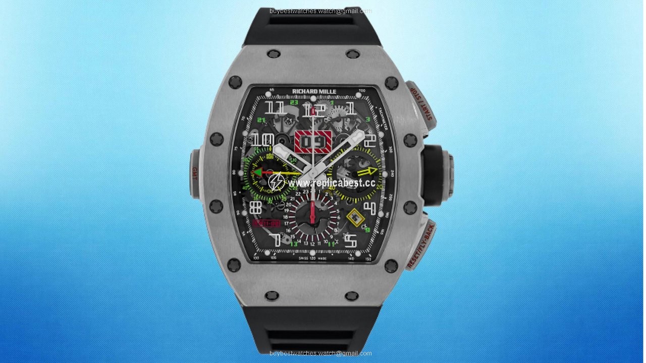 Richard Mille RM 011 Mens watch Unisex Titanium RM11-02 Ti GMT