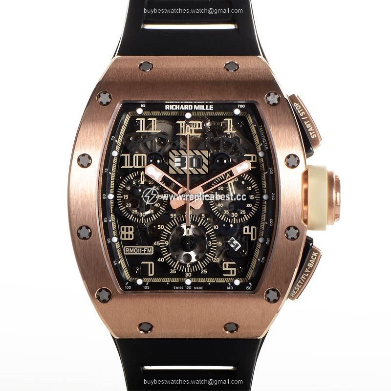 Richard Mille RM 011 Mens watch Unisex Automatic Rose gold RM011 Felipe Massa