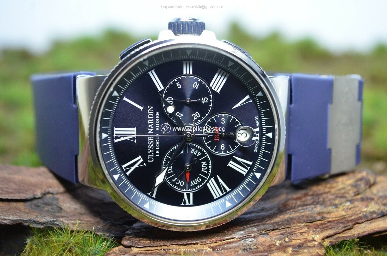 Ulysse Nardin Marine Chronograph Mens watch Unisex Automatic Steel 1533-150 Code: 6488