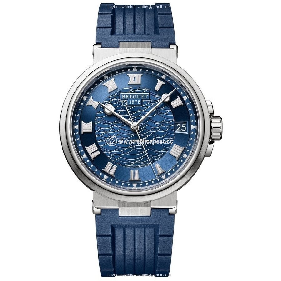Breguet Marine Mens watch Unisex Automatic White gold 5517BBY25ZU