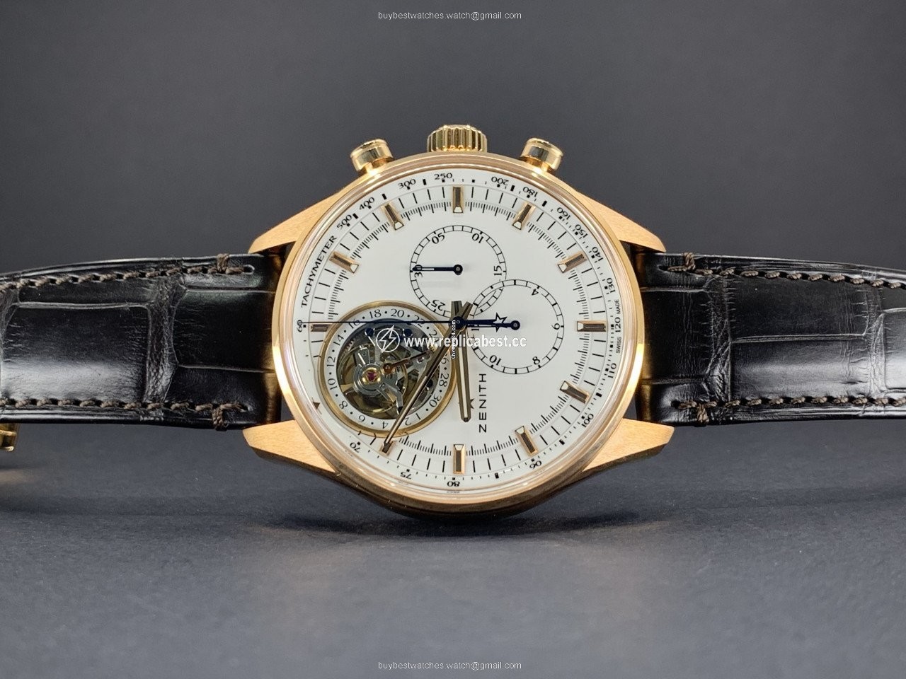 Zenith El Primero Tourbillon Automatic Rose gold 18.2280.4035 01.C713