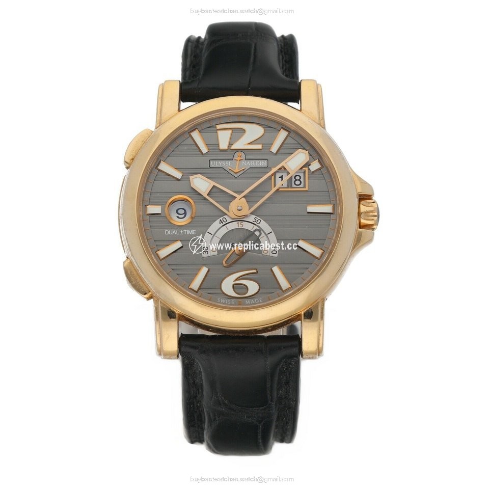 Ulysse Nardin Dual Time Mens watch Unisex Automatic Yellow gold 246-55
