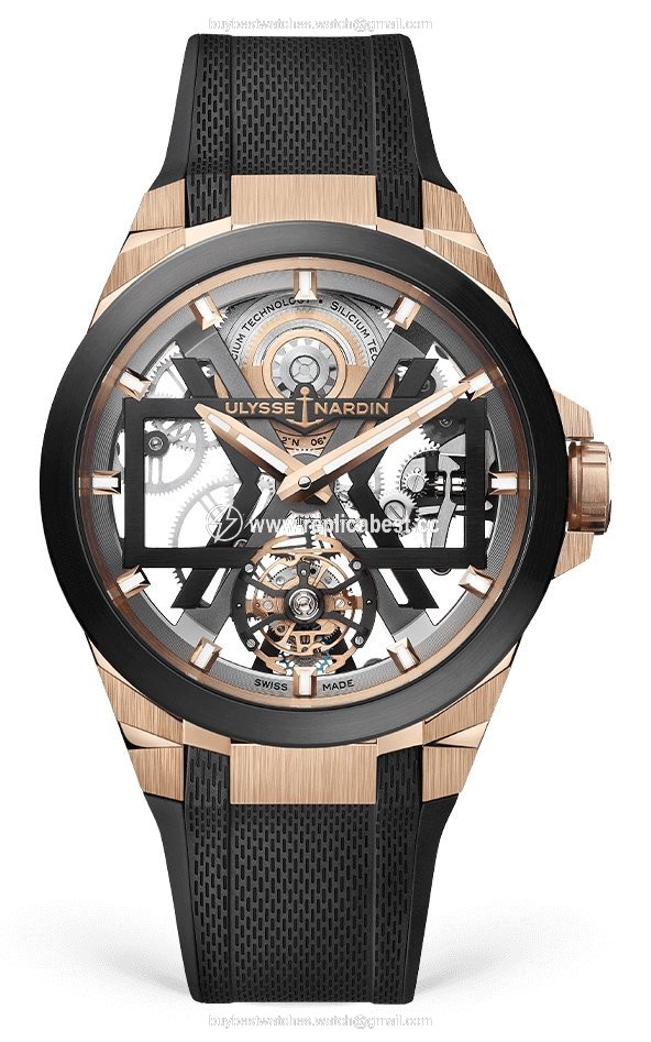 Ulysse Nardin Mens watch Unisex Automatic Rose gold 1725-400-3A 02