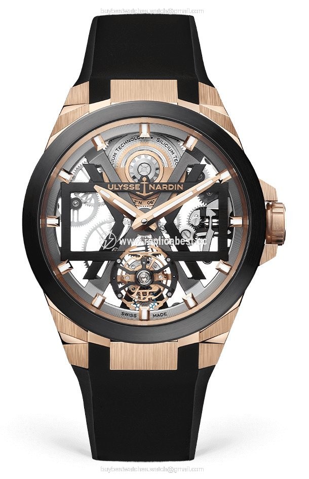 Ulysse Nardin Mens watch Unisex Automatic Rose gold 1725-400-3B 02