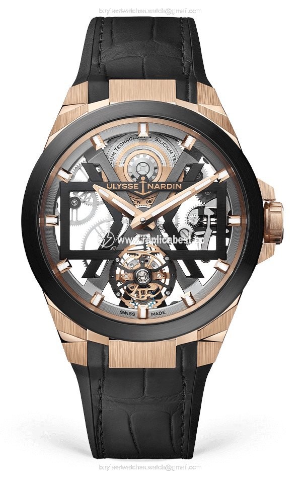 Ulysse Nardin Mens watch Unisex Automatic Rose gold 1725-400 02