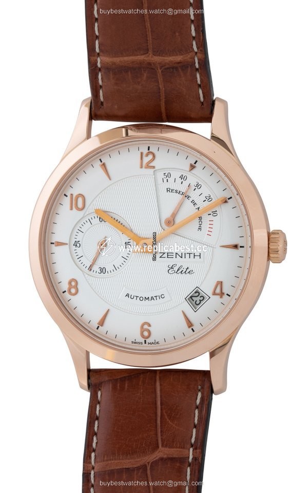 Zenith Elite Power Reserve Mens watch Unisex Automatic Rose gold 18.1125.685