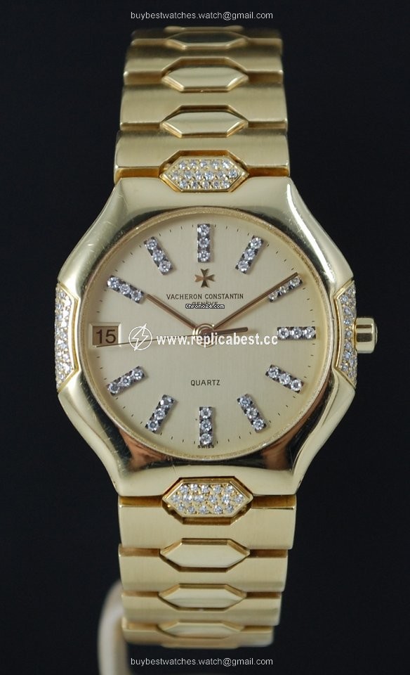 Vacheron Constantin Mens watch Unisex Quartz Yellow gold 75901