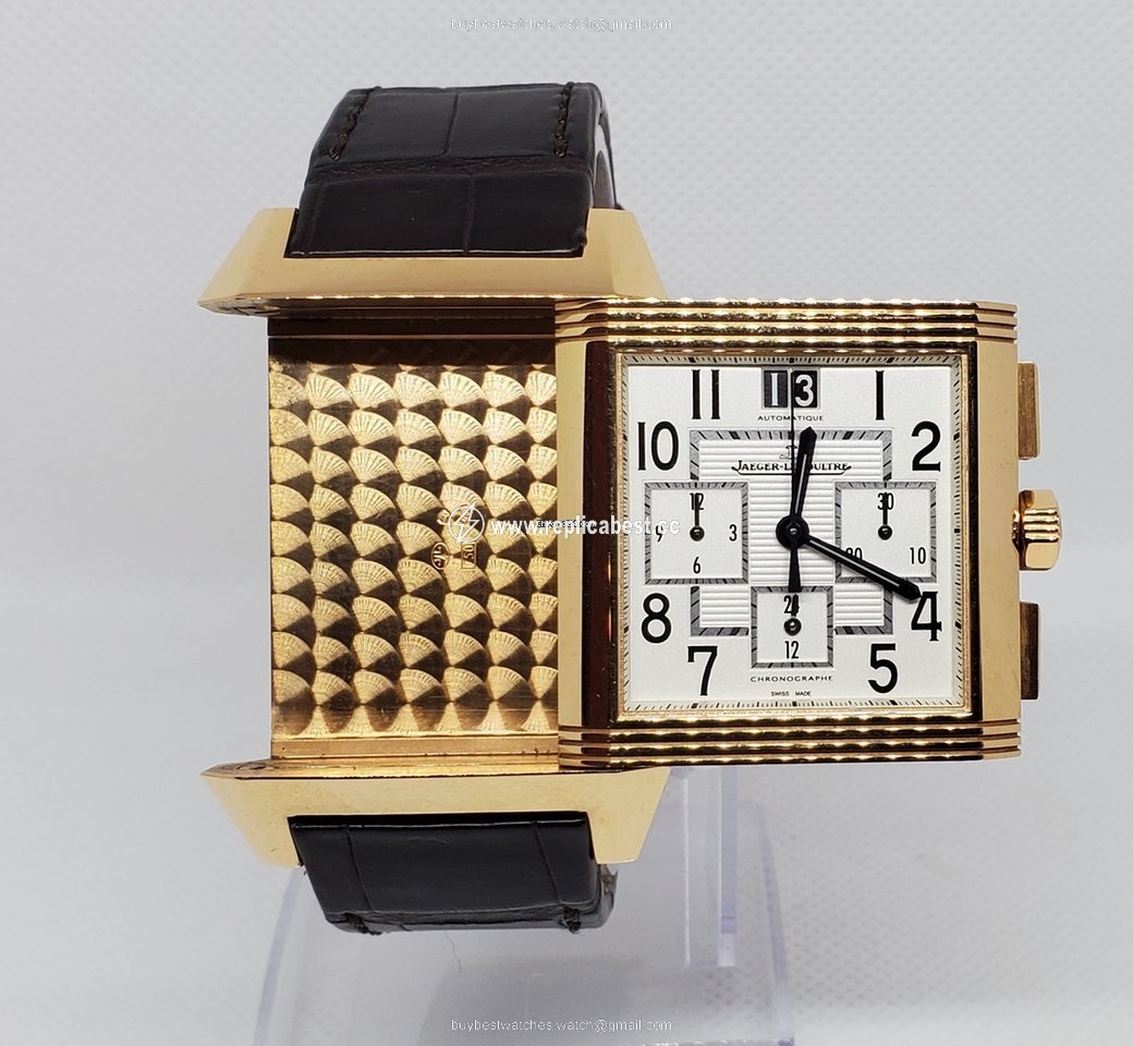 Jaeger-LeCoultre Reverso Squadra Chronograph GMT Mens watch Unisex Automatic Yellow gold 230.2.45