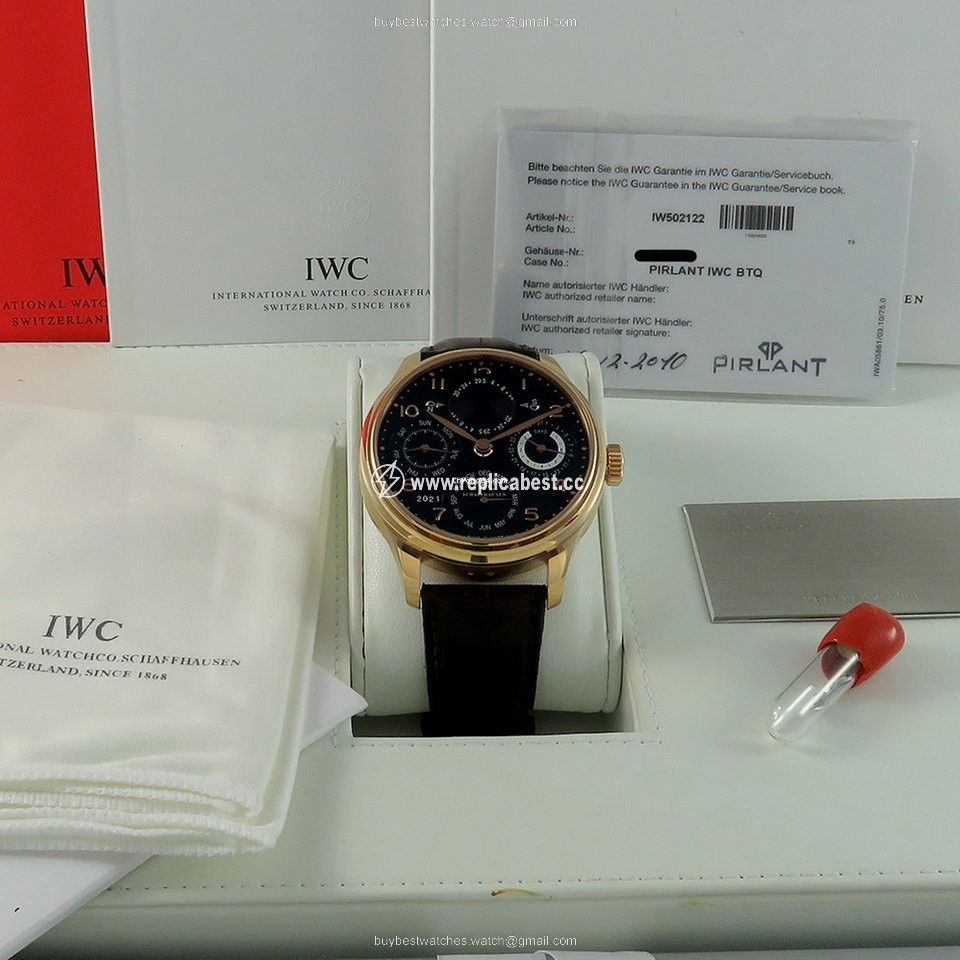 IWC Portuguese Perpetual Calendar Mens watch Unisex Automatic Rose gold IW502122