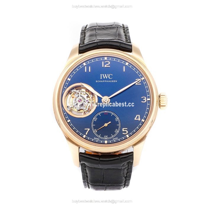 IWC Portuguese Tourbillon Mens watch Unisex Manual winding Rose gold IW5463-05