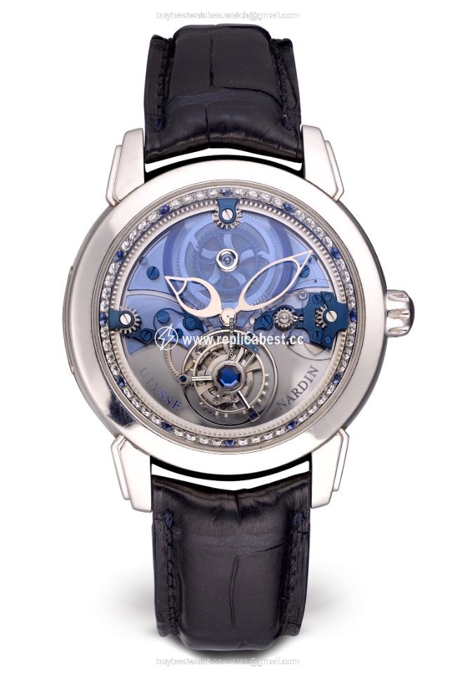 Ulysse Nardin Royal Blue Tourbillon Mens watch Unisex Manual winding Platinum 799-80