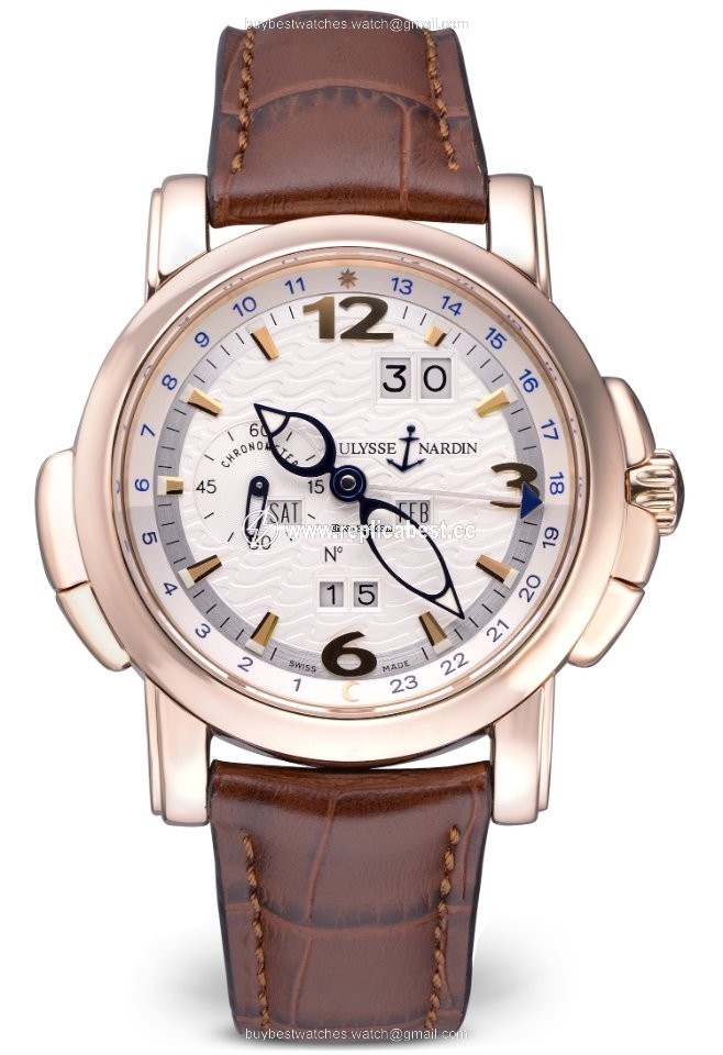 Ulysse Nardin GMT + - Perpetual Mens watch Unisex Automatic Rose gold 322-66 91