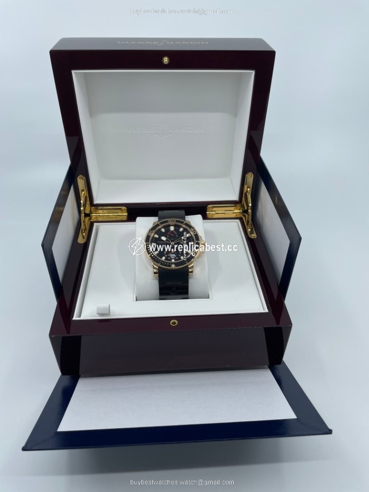 Ulysse Nardin Maxi Marine Diver Mens watch Unisex Automatic Rose gold 266-33-3C-922