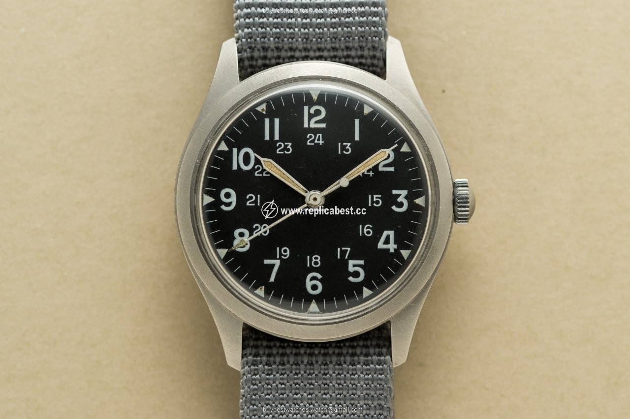 Hamilton Mens watch Unisex Manual winding Steel MIL-46374A