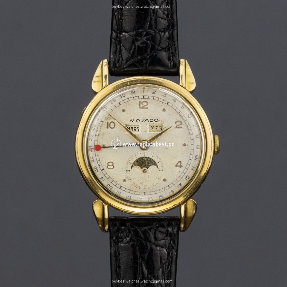 Movado Mens watch Unisex Manual winding Yellow gold R4920