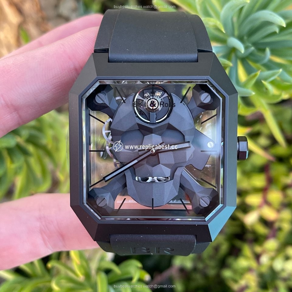 Bell & Ross BR 01 Mens watch Unisex Manual winding Ceramic BR01-CSK-CE SRB