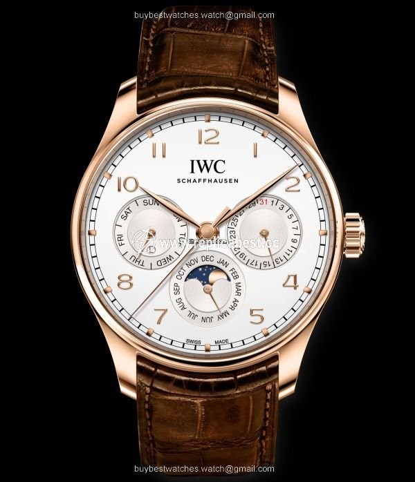 IWC Portuguese Perpetual Calendar Mens watch Unisex Automatic Red gold IW344202