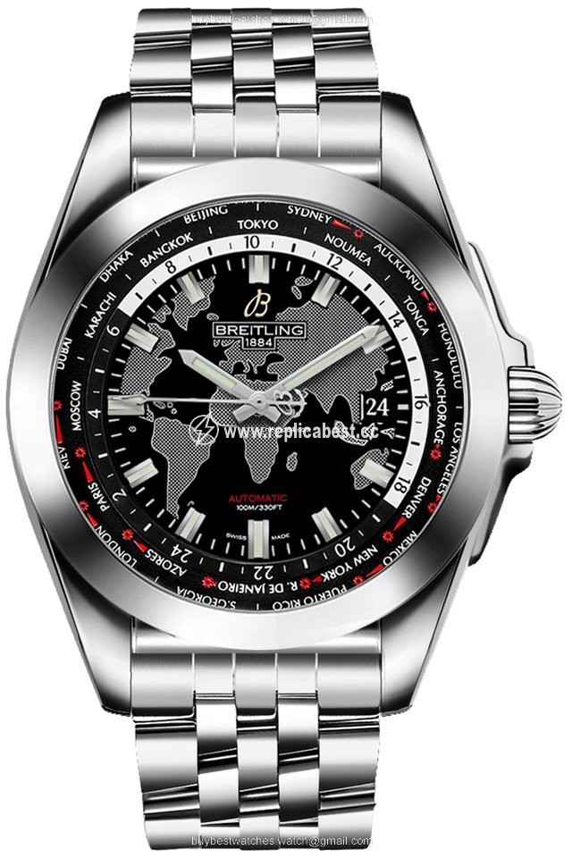 Breitling Galactic Unitime Mens watch Unisex Automatic Steel WB3510U4-BD94-375A