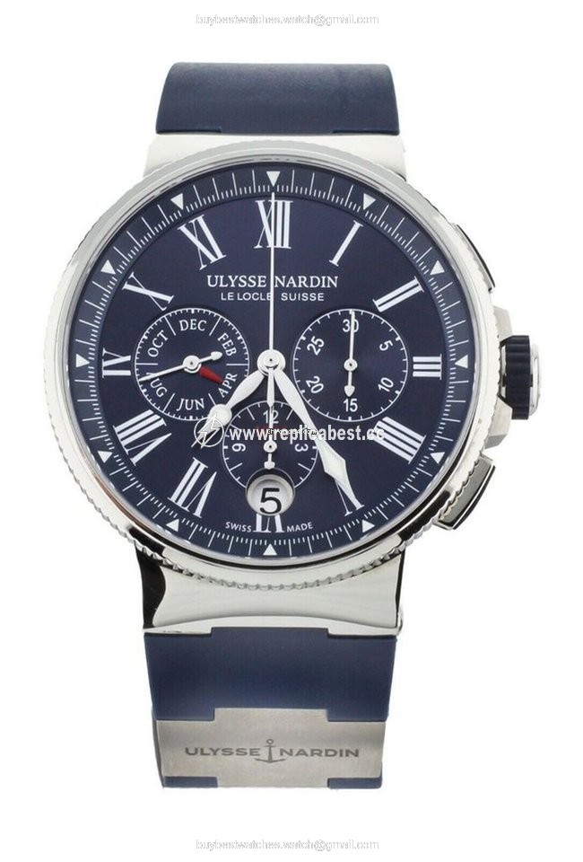 Ulysse Nardin Marine Chronograph Mens watch Unisex Automatic Steel 1533-150