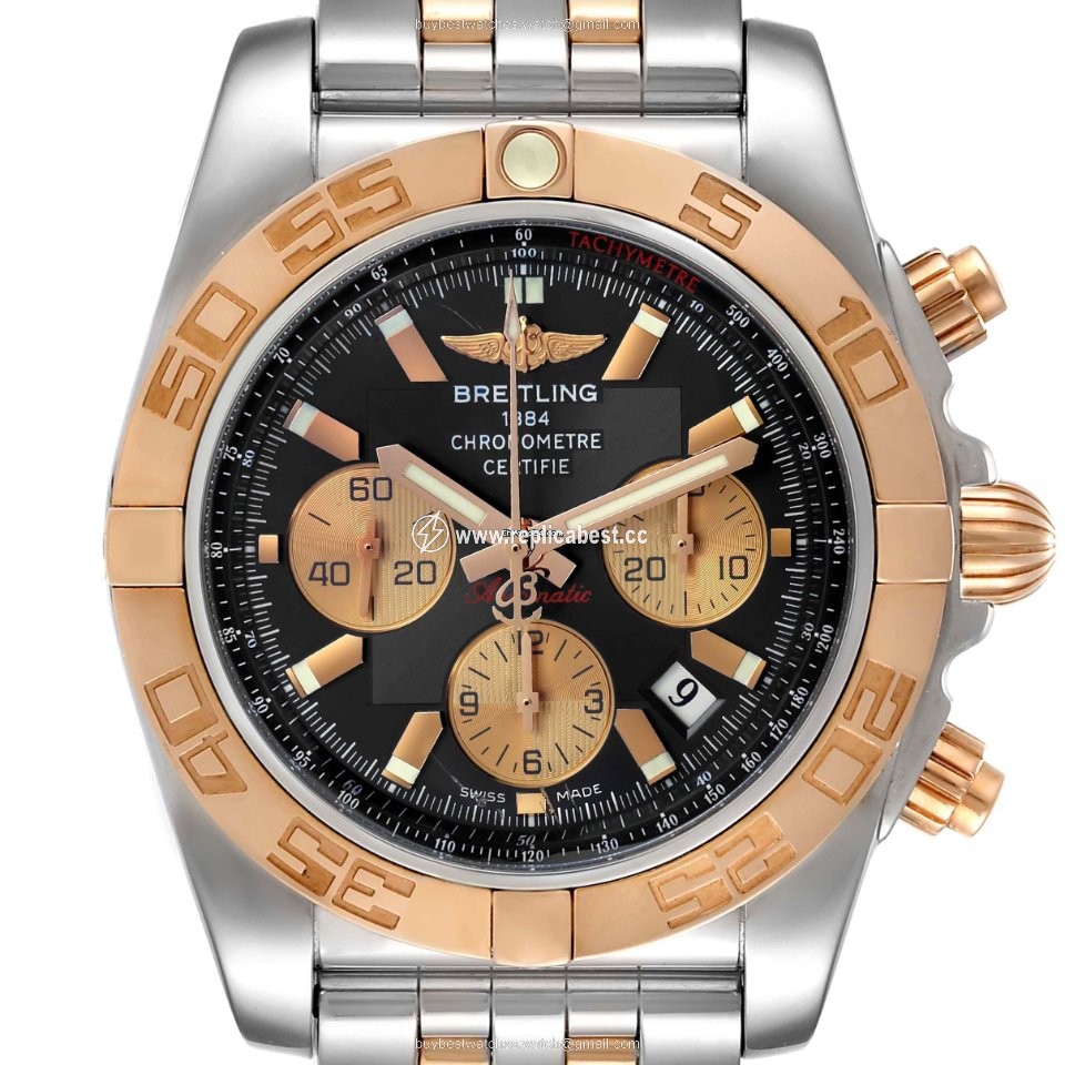 Breitling Mens watch Unisex Automatic Gold Steel CB011012