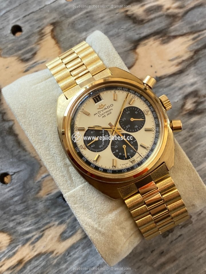Movado Datron Mens watch Unisex Automatic Gold Steel 434-705-502