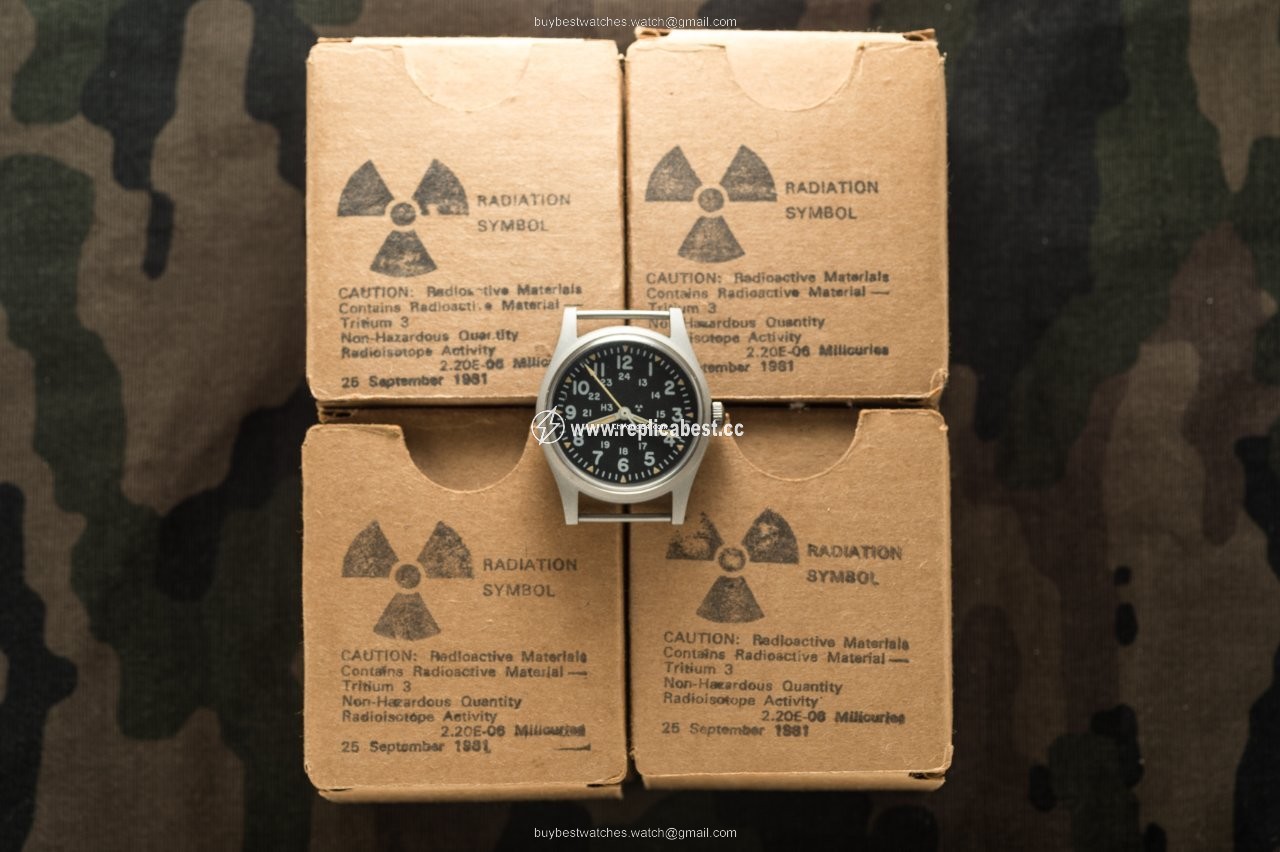 Hamilton Mens watch Unisex Manual winding Steel MIL-W-46374B